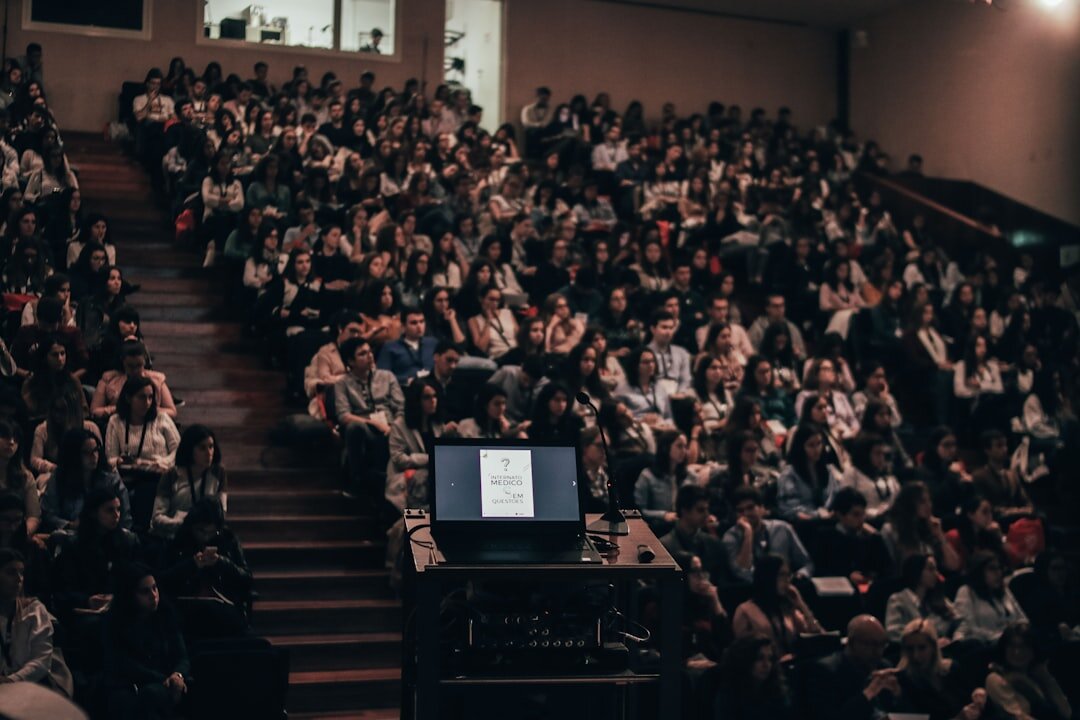 Audience attending a business conference